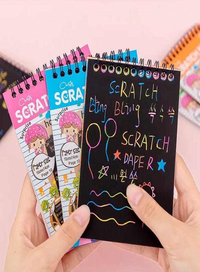 Art Bundle Return Gifts for Birthday for Kids Party Bulk Scratch Note Book, Magic Book Return Gifts for Kids Children Girls, Boys Best, Multicolor (Pack of 5) - Image 1